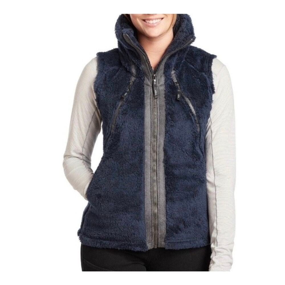 Kuhl Flight Vest with Hood Blue Size Medium